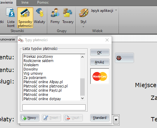 Płatność online w programie
