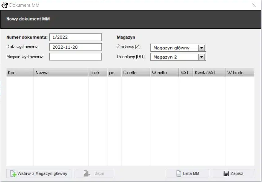 Dokumenty magazynowe 3
